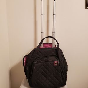 Delsey Pink and Black Travel Bag